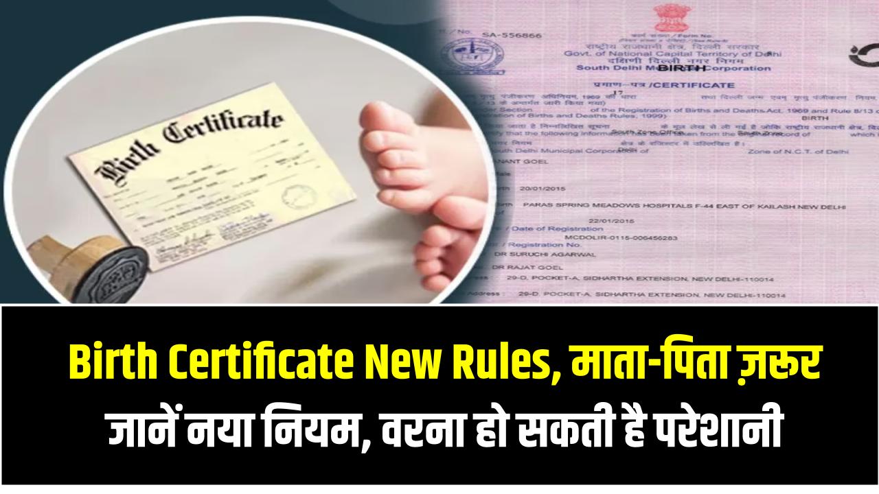Birth Certificate New Rules: माता-पिता ज़रूर जानें नया नियम, वरना फंस सकते हैं स्कूल एडमिशन से लेकर सरकारी कामों में